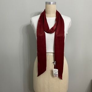 Echo Burgundy Satin Neck Scarf